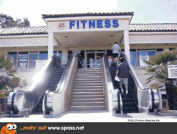 Bequem Ins Fitnessstudio Lustige Bilder Auf Spass Net