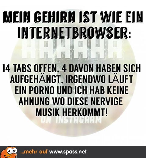 Gehirn Wie Ein Internetbrowser Lustige Bilder Auf Spass Net