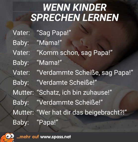 Wenn Kinder Sprechen Lernen Lustige Bilder Auf Spass Net