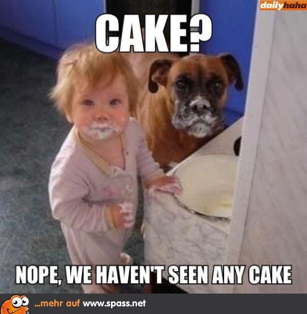 Kind Hund Kuchen